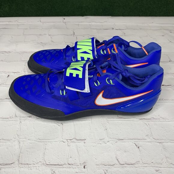 Sz 13 DS Nike Zoom Rotational 6 Racer Blue Track Field Throwing Shoes 685131 400 - Picture 1 of 8